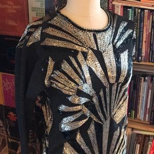 Vintage BEAUTIFUL Beaded Sweater